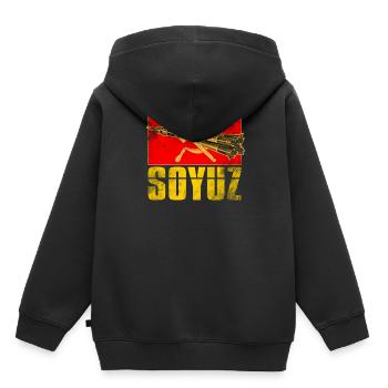 Missile de l’Union soviétique - Sweat Premium à capuche enfant bio - noir - Dos - AI Model Kid Male (0cm)