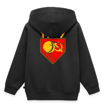 Satellite Spoutnik 1 1957 - Sweat Premium à capuche enfant bio - noir - Dos - AI Model Kid Male (0cm)