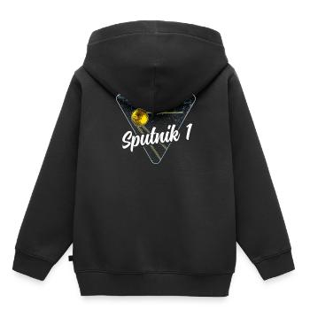 Sputnik 1 Satellit - Kinder Premium Organic Hoodie - Schwarz - Hinten - AI Model Kid Male (0cm)