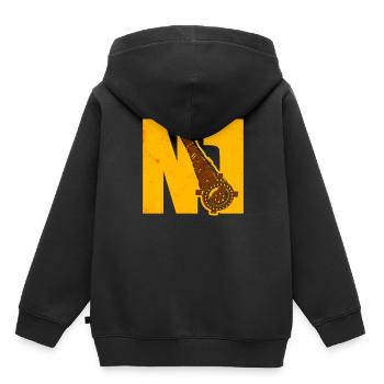 Missile N1 Union soviétique - Sweat Premium à capuche enfant bio - noir - Dos - AI Model Kid Male (0cm)
