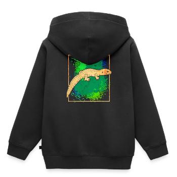 Salamander - Kinder Premium hoodie biologisch - zwart - Achter - AI Model Kid Male (0cm)