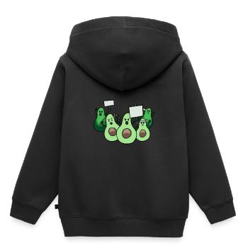 Avocado machen eine Demo Fantasy - Kinder Premium Organic Hoodie - Schwarz - Hinten - AI Model Kid Male (0cm)