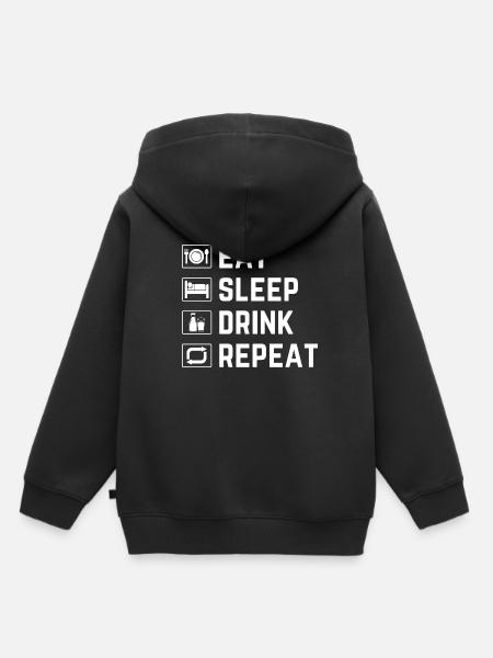 Leckere Milch - Kinder Premium Organic Hoodie - Schwarz