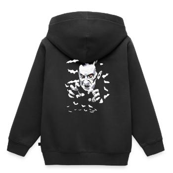 Vampire - Sweat Premium à capuche enfant bio - noir - Dos - AI Model Kid Male (0cm)