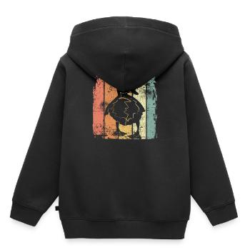 Entchen Baby Ente - Kinder Premium Organic Hoodie - Schwarz - Hinten - AI Model Kid Male (0cm)