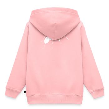 Ameise - Kinder Premium Organic Hoodie - Rosa - Hinten - AI Model Kid Female (0cm)