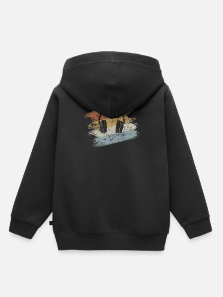 Muziek - Kinder Premium hoodie biologisch - zwart