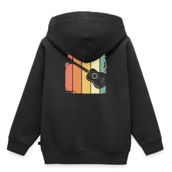 Ukulele - Kids Premium Organic Hoodie - black - Back - AI Model Kid Male (0cm)