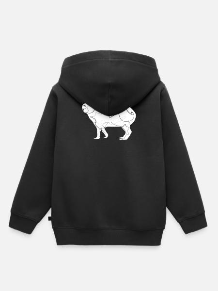 Capybara - Kinder Premium Organic Hoodie - Schwarz