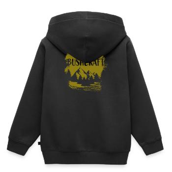 Survival Bushcraft - Kids Premium Organic Hoodie - black - Back - AI Model Kid Male (0cm)