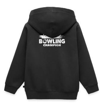 Bowling - Kinder Premium Organic Hoodie - Schwarz - Hinten - AI Model Kid Male (0cm)