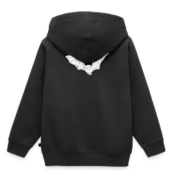 Chauve-souris - Sweat Premium à capuche enfant bio - noir - Dos - AI Model Kid Male (0cm)