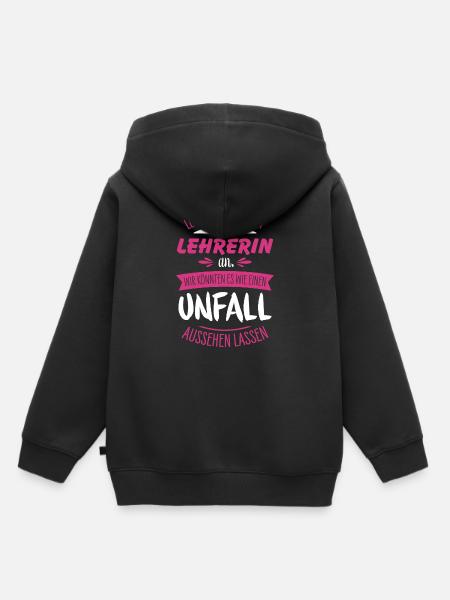 Lehrerin - Kinder Premium Organic Hoodie - Schwarz