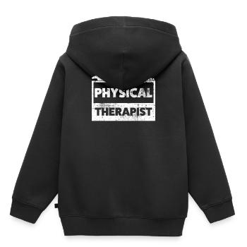 Physiotherapeut - Kinder Premium Organic Hoodie - Schwarz - Hinten - AI Model Kid Male (0cm)