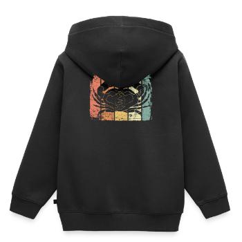 Krebs - Kinder Premium Organic Hoodie - Schwarz - Hinten - AI Model Kid Male (0cm)