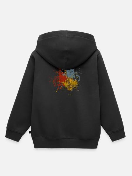 Saxophon - Kinder Premium Organic Hoodie - Schwarz