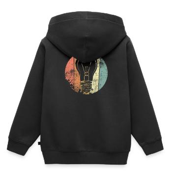 Ampoule - Sweat Premium à capuche enfant bio - noir - Dos - AI Model Kid Male (0cm)