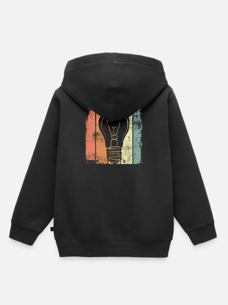 Nerd - Kinder Premium Organic Hoodie - Schwarz