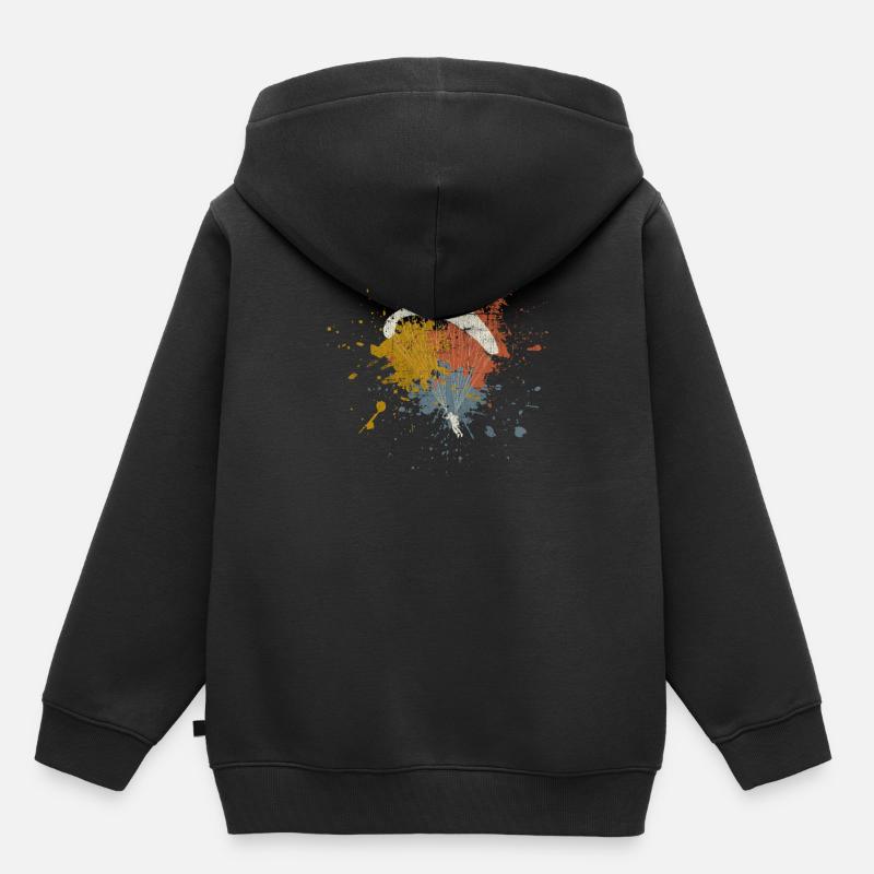 Gleitschirm - Kinder Premium Organic Hoodie - Schwarz