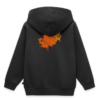 Automne - Sweat Premium à capuche enfant bio - noir - Dos - AI Model Kid Male (0cm)