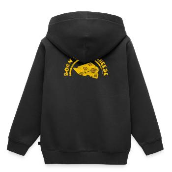 Fromage - Sweat Premium à capuche enfant bio - noir - Dos - AI Model Kid Male (0cm)