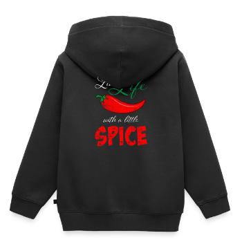 Chilischote Chili scharf - Kinder Premium Organic Hoodie - Schwarz - Hinten - AI Model Kid Male (0cm)