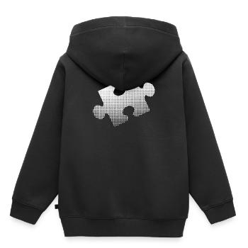 Puzzles - Kids Premium Organic Hoodie - black - Back - AI Model Kid Male (0cm)