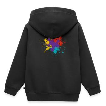 Puzzle - Sweat Premium à capuche enfant bio - noir - Dos - AI Model Kid Male (0cm)