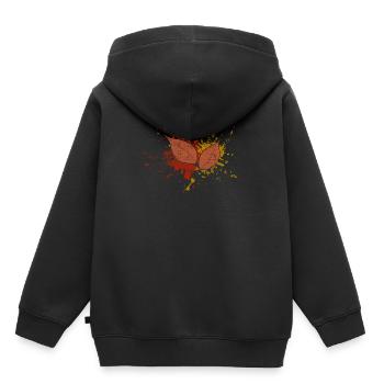 Automne - Sweat Premium à capuche enfant bio - noir - Dos - AI Model Kid Male (0cm)