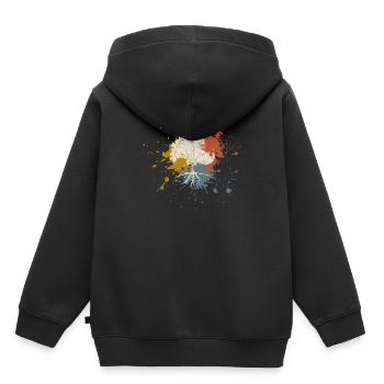 Arbre - Sweat Premium à capuche enfant bio - noir - Dos - AI Model Kid Male (0cm)