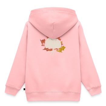 Arbre - Sweat Premium à capuche enfant bio - rose - Dos - AI Model Kid Female (0cm)