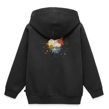 Arbre - Sweat Premium à capuche enfant bio - noir - Dos - AI Model Kid Male (0cm)