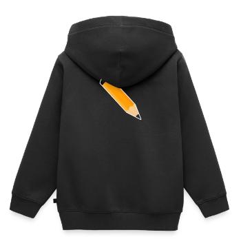 Stylo - Sweat Premium à capuche enfant bio - noir - Dos - AI Model Kid Male (0cm)