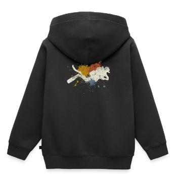 plongée - Sweat Premium à capuche enfant bio - noir - Dos - AI Model Kid Male (0cm)
