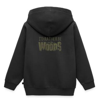 Nature en plein air - Sweat Premium à capuche enfant bio - noir - Dos - AI Model Kid Male (0cm)