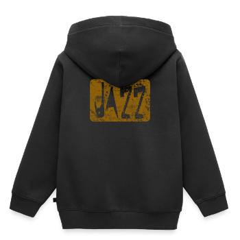 jazz - Sweat Premium à capuche enfant bio - noir - Dos - AI Model Kid Male (0cm)