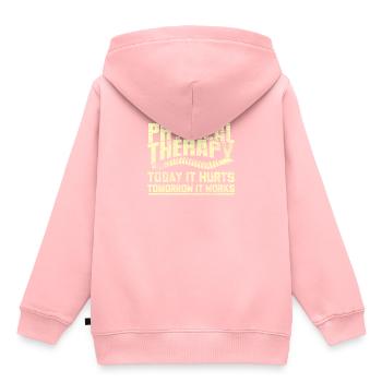 Physiotherapist - Kids Premium Organic Hoodie - rose - Back - AI Model Kid Female (0cm)