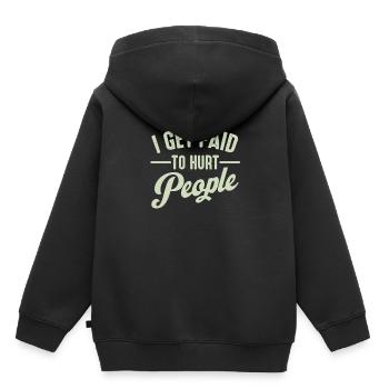 Physiotherapeut - Kinder Premium Organic Hoodie - Schwarz - Hinten - AI Model Kid Male (0cm)