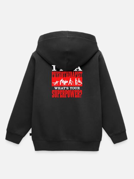 Physiotherapeut - Kinder Premium Organic Hoodie - Schwarz