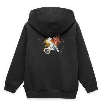 BMX retro - Kinder Premium Organic Hoodie - Schwarz - Hinten - AI Model Kid Male (0cm)