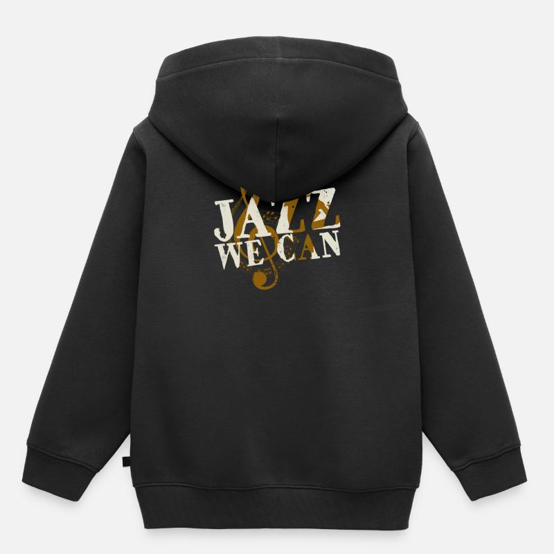 jazz - Sweat Premium à capuche enfant bio - noir