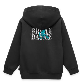 break dance - Sweat Premium à capuche enfant bio - noir - Dos - AI Model Kid Male (0cm)