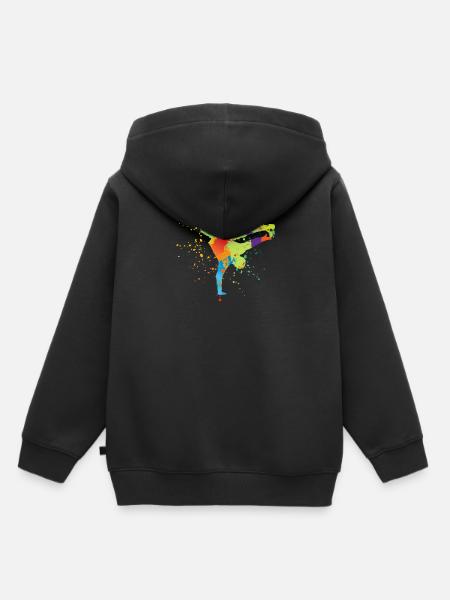 Breakdance - Sweat Premium à capuche enfant bio - noir