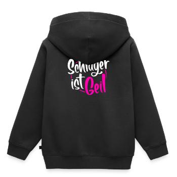 Musique Schlager - Sweat Premium à capuche enfant bio - noir - Dos - AI Model Kid Male (0cm)