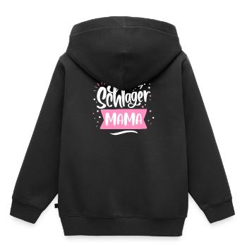 Schlager Mama - Sweat Premium à capuche enfant bio - noir - Dos - AI Model Kid Male (0cm)