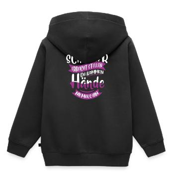 Schlager Konzert - Kinder Premium Organic Hoodie - Schwarz - Hinten - AI Model Kid Male (0cm)