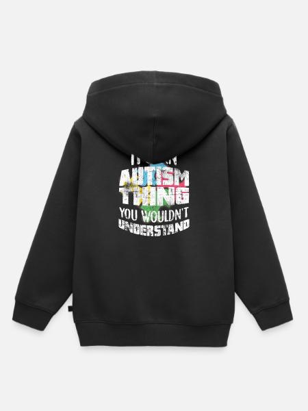 autism - Kids Premium Organic Hoodie - black
