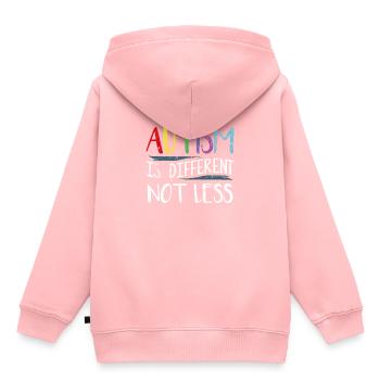 Autistic autism - Kids Premium Organic Hoodie - rose - Back - AI Model Kid Female (0cm)