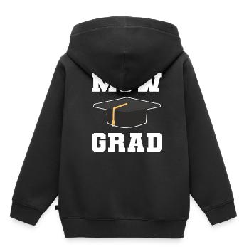 Master Studium Abschlussfeier - Kinder Premium Organic Hoodie - Schwarz - Hinten - AI Model Kid Male (0cm)