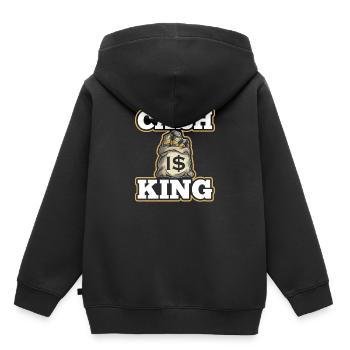 Bargeld ist King Dollar Money Bag Entrepreneur - Kinder Premium Organic Hoodie - Schwarz - Hinten - AI Model Kid Male (0cm)